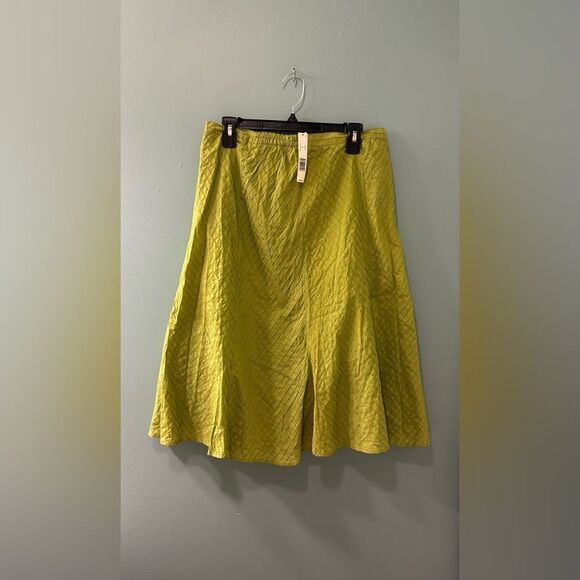 NWT … KIM ROGERS SIGNATURE “Size: L” Lime Skirt - Picture 1 of 4